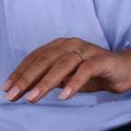 0.50 to 1.50 CT Oval Lab Grown Diamond Muse Engagement Ring