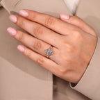 1 - 2 CT Marquise Shaped Diamond Ring with Marquise Side Stone