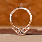 1 - 2 CT Marquise Shaped Diamond Ring with Marquise Side Stone