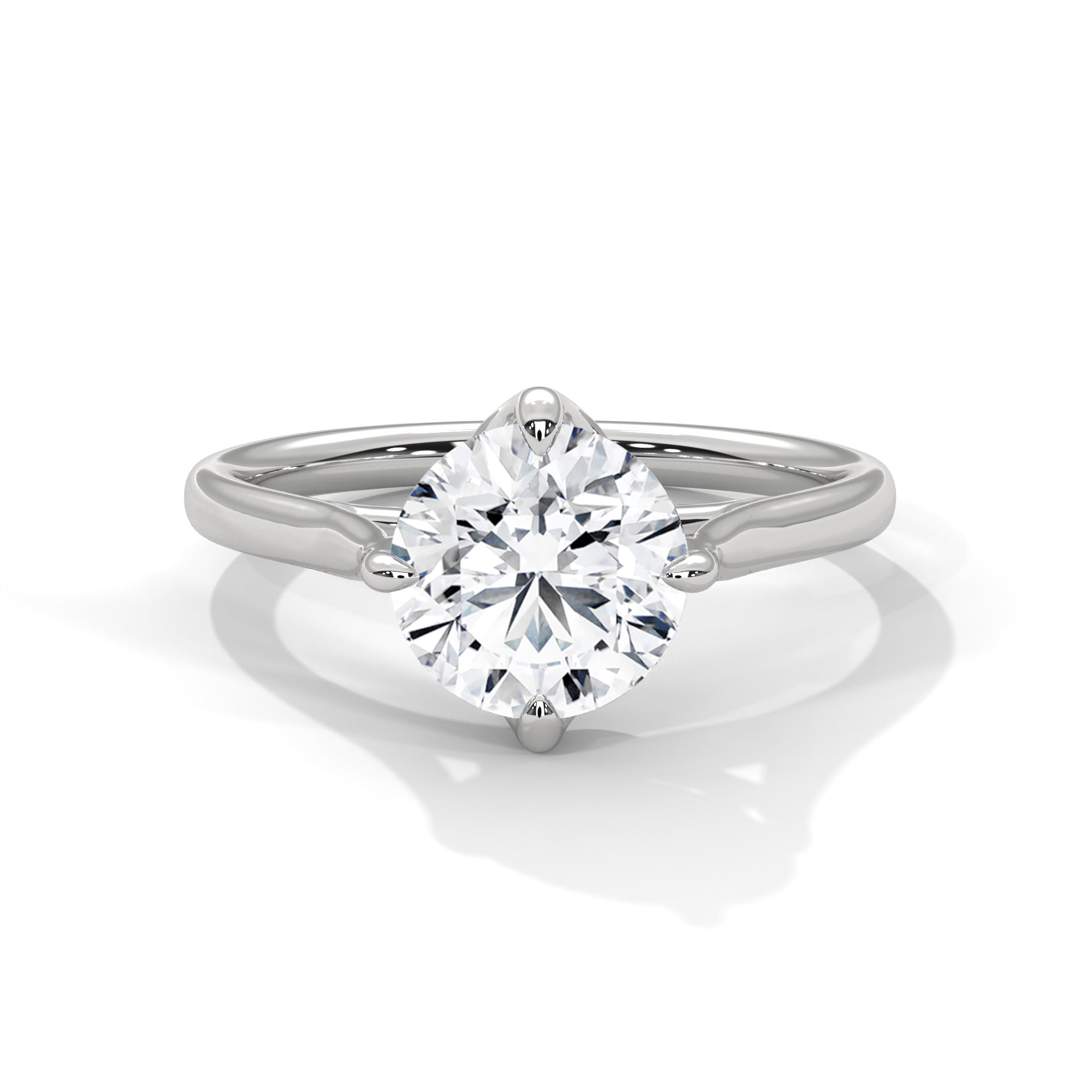 Round Brilliant Solitaire Diamond Engagement Ring