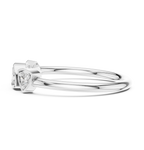 Four Stone Diamond Promise Ring in Sterling Silver