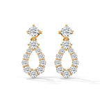 Diamond Teardrop Drop Earrings
