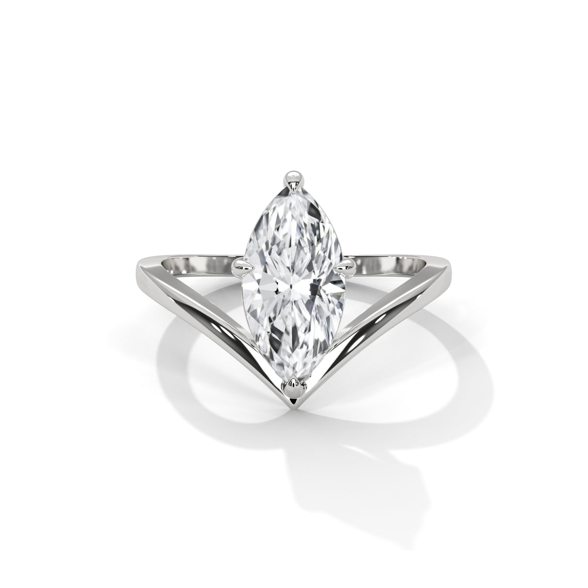 1.50 ct Marquise Cut Solitaire Lab Grown Diamond Engagement Ring – Style MJR2605342 — Jewelix Atelier