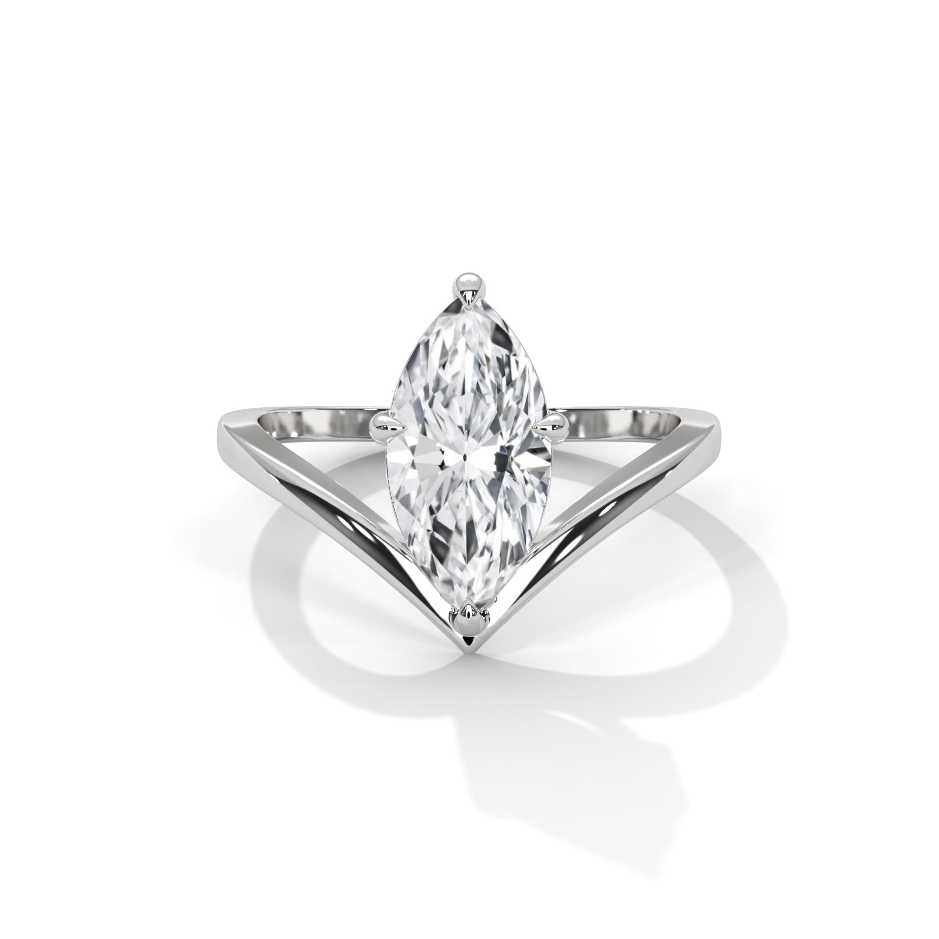 Marquise Cut Solitaire Engagement Ring
