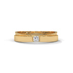 Princess Cut Flush Set Wedding Band