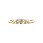 Emerald Cut Five Stone Diamond Bracelet