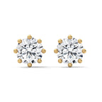 Round Brilliant Solitaire Diamond Stud Earrings