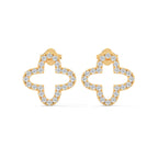 Diamond Clover Stud Earring
