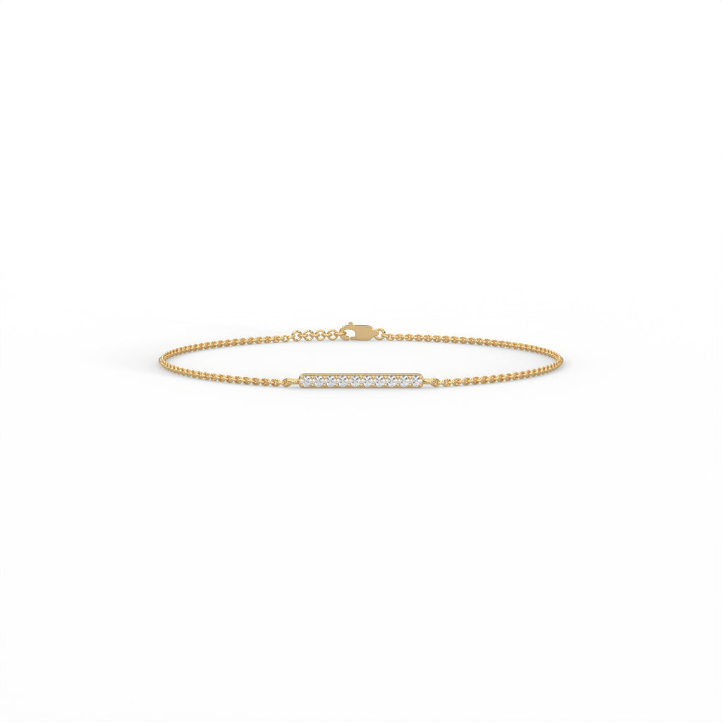 Diamond Bar Station Bracelet