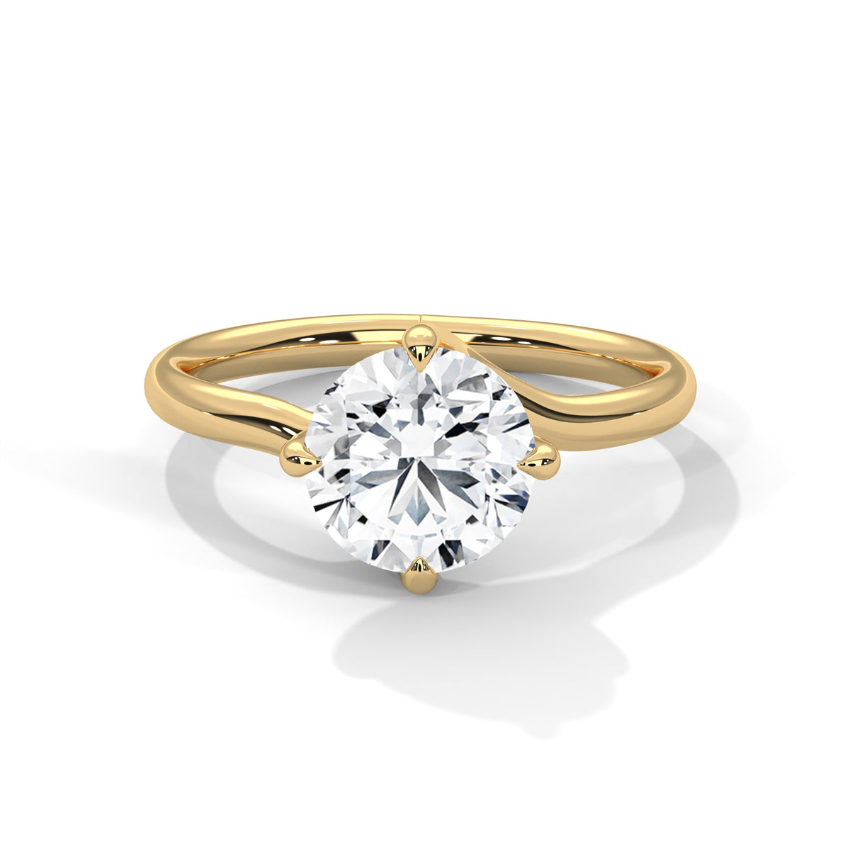 Éterna Twist Lab Grown Diamond Engagement Ring – view 7 of 9 | Jewelix Atelier