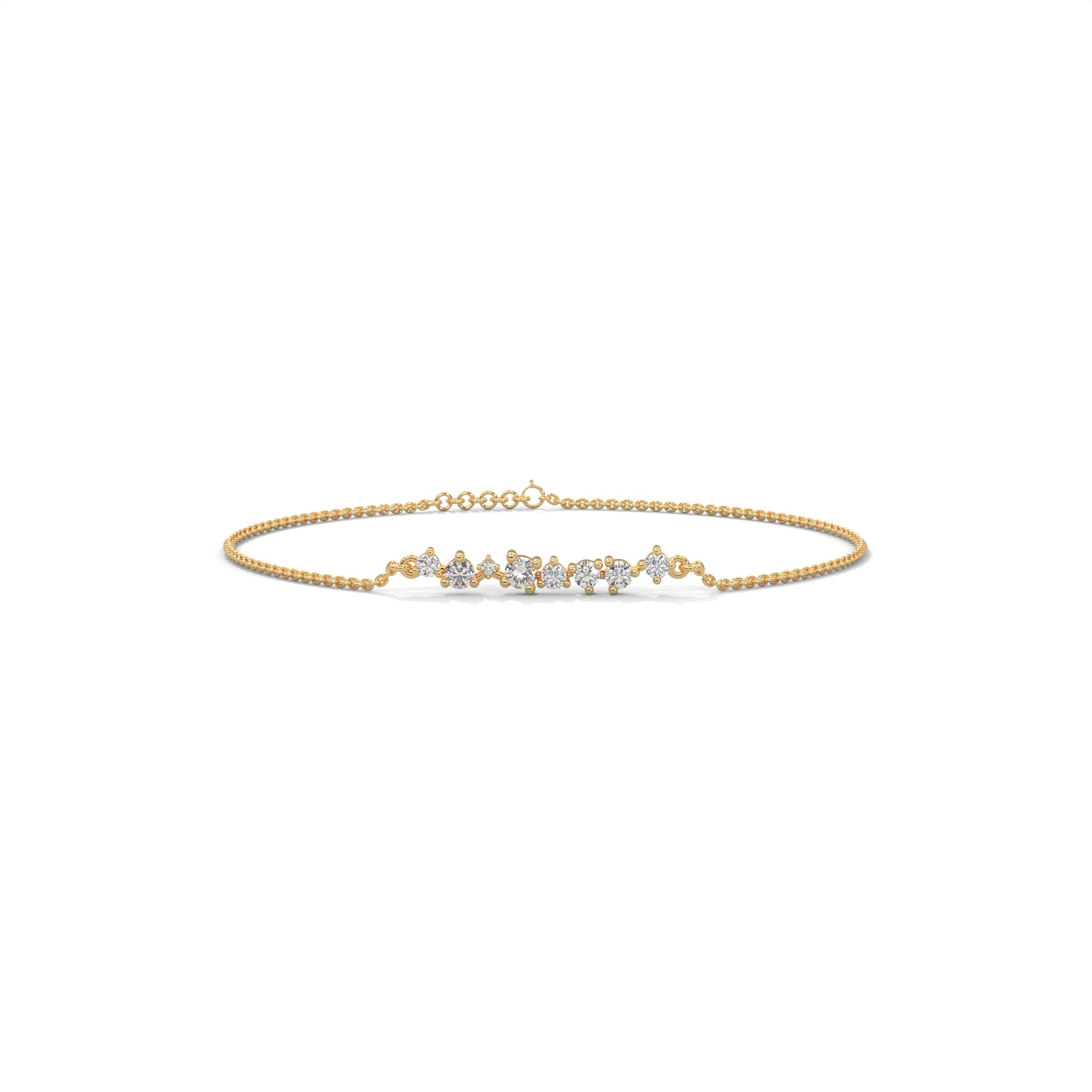 Diamond Bubble Station Bracelet