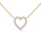 Open Heart Diamond Pendant