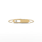 Floating Diamond Bar Bracelet