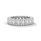 Emerald Cut Diamond Eternity Band Ring