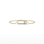 Diamond Paperclip Bracelet