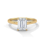 Emerald Cut Solitaire Engagement Ring