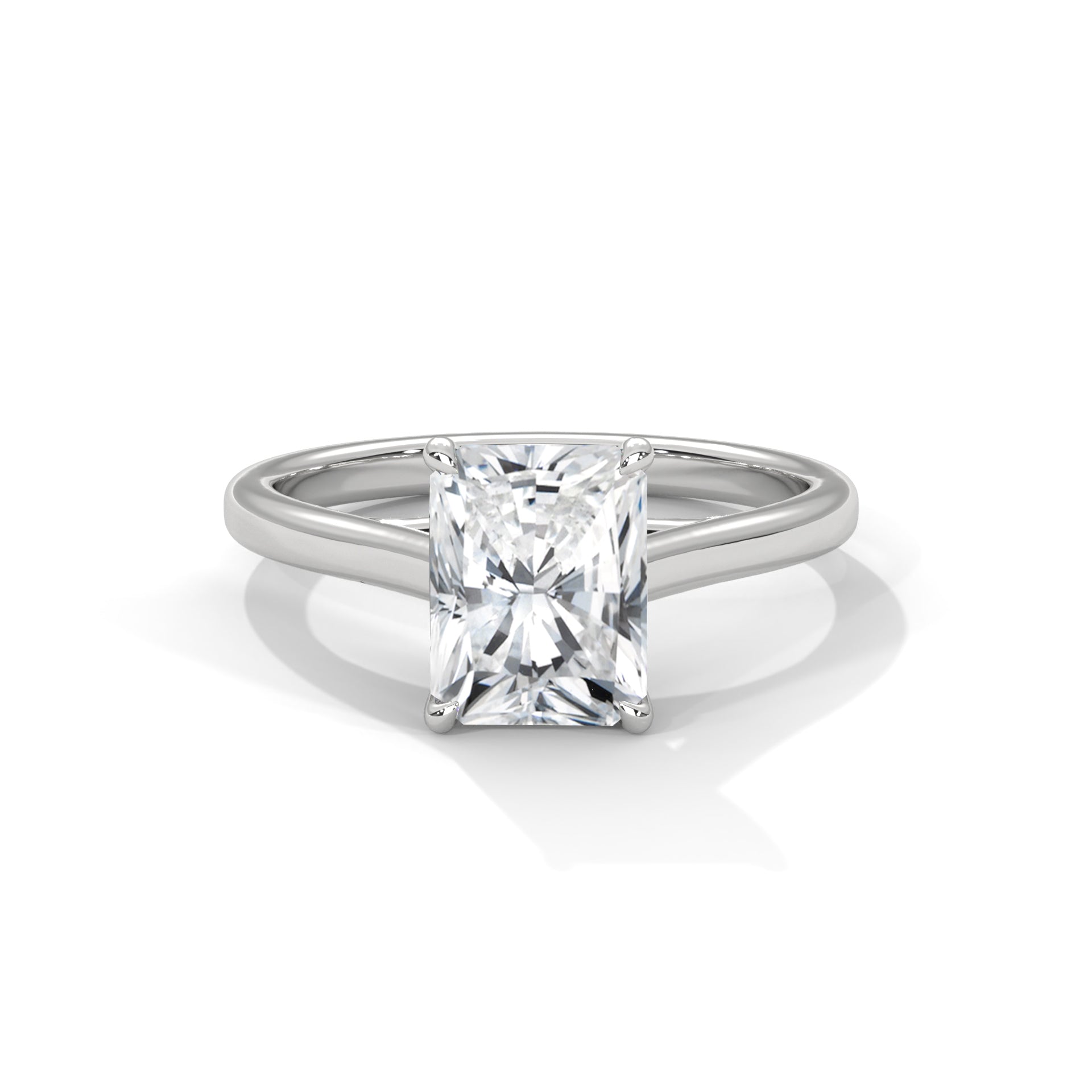 Radiant Cut Solitaire Engagement Ring