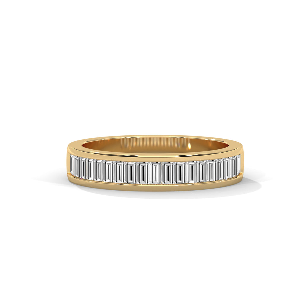 Baguette Cut Diamond Channel Set Band Ring