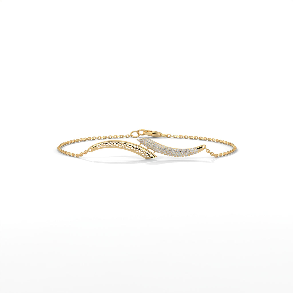 Pavé Wave Diamond Bracelet