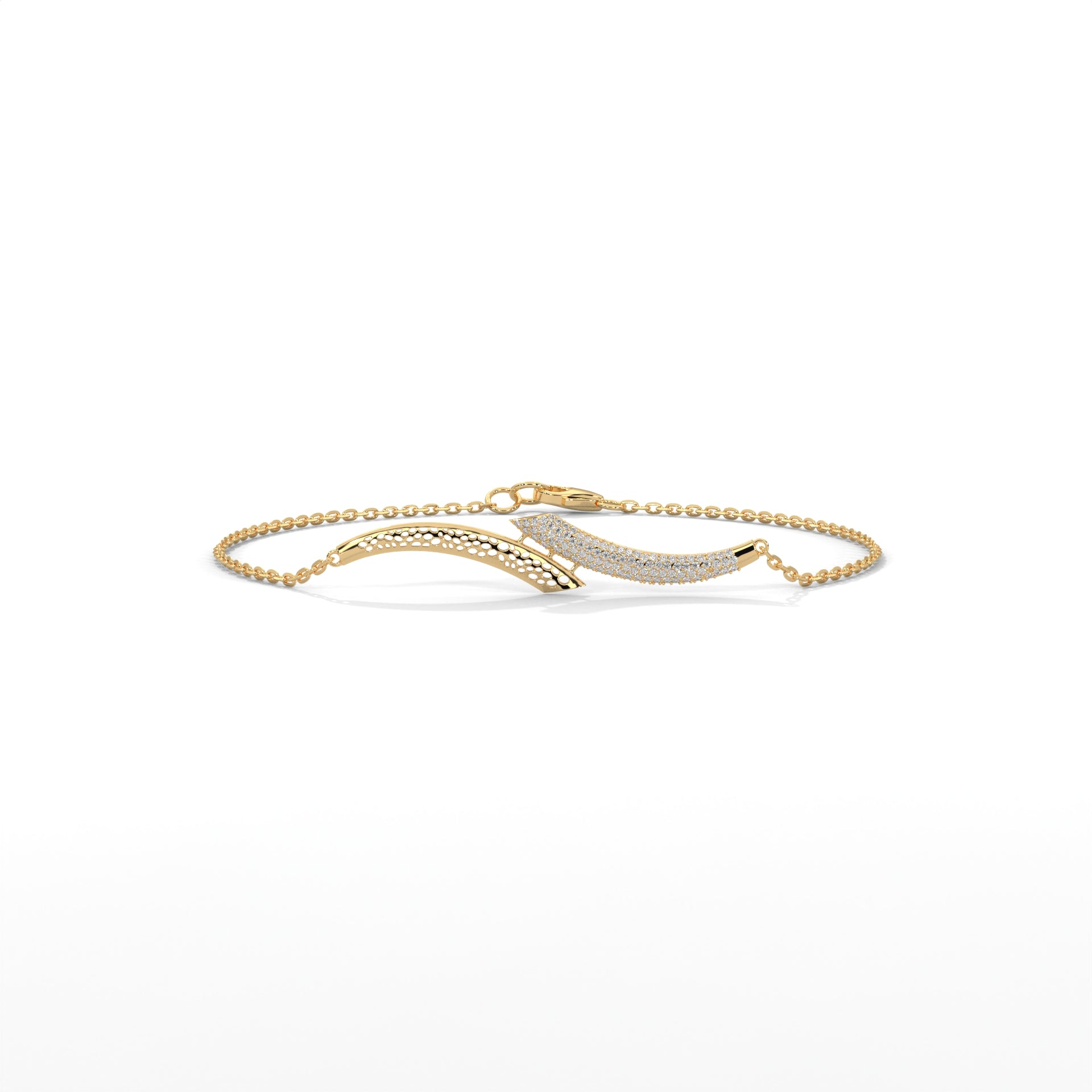 Pavé Wave Diamond Bracelet