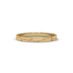Faceted Gold Wedding Band