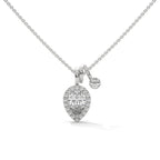 Pear Diamond Halo Pendant