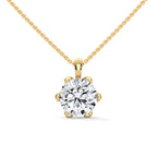 Round Solitaire Diamond Pendant