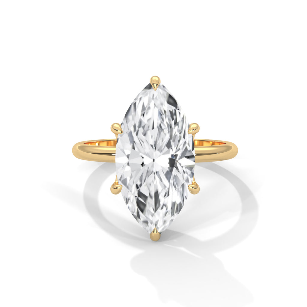 Marquise Cut Solitaire Engagement Ring