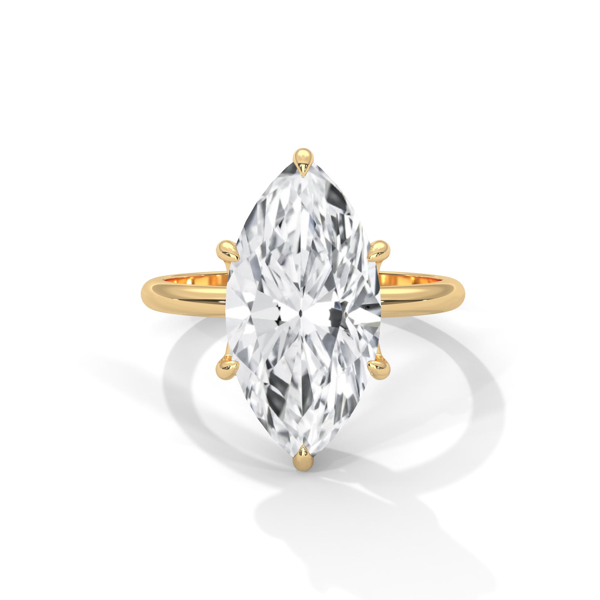 Marquise Cut Solitaire Engagement Ring