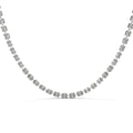 Emerald Cut Diamond Tennis Necklace