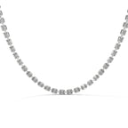 Emerald Cut Diamond Tennis Necklace