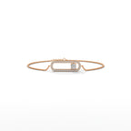 Diamond Paperclip Bracelet