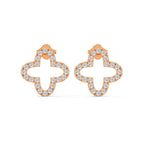 Diamond Clover Stud Earring