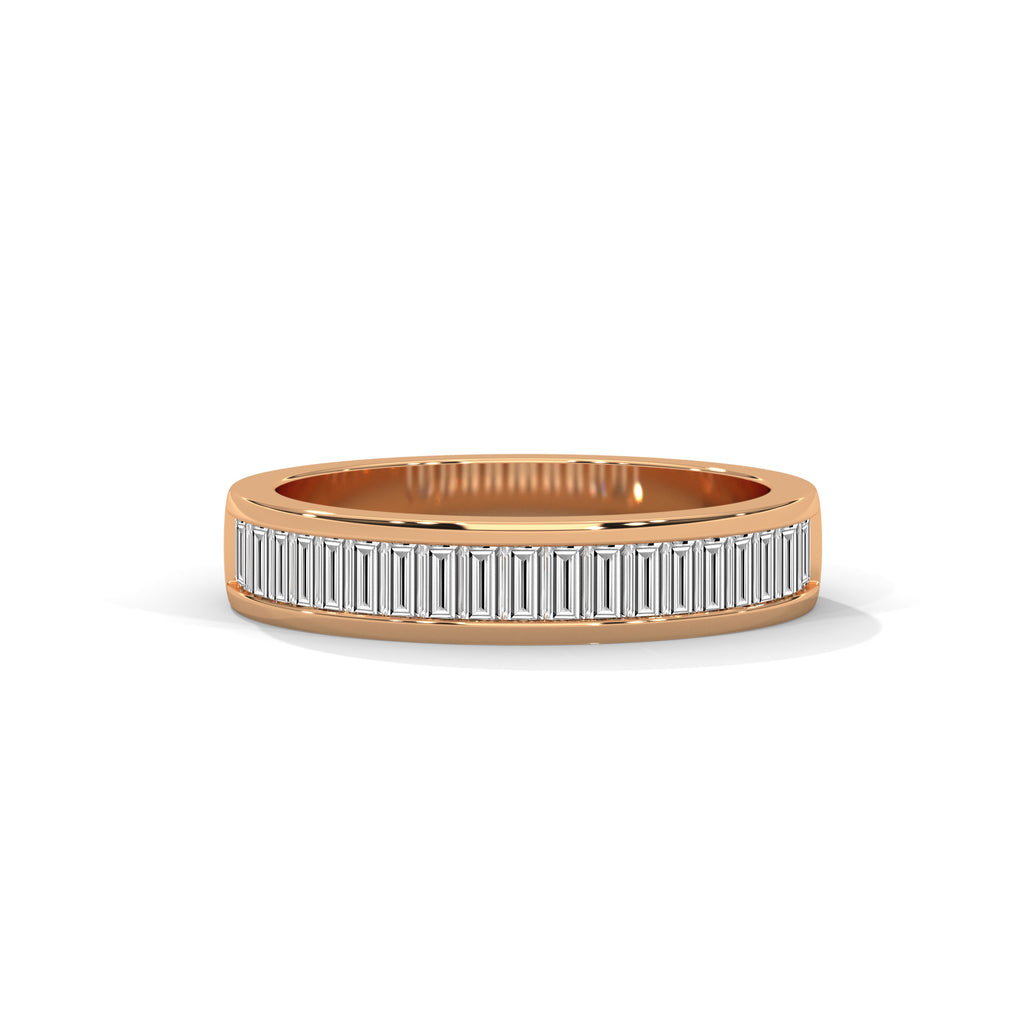 Baguette Cut Diamond Channel Set Band Ring