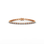 Emerald Cut Diamond Tennis Bracelet