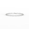 Diamond Paperclip Link Bracelet