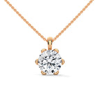 Round Solitaire Diamond Pendant