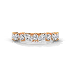 Marquise & Round Diamond Alternating Band Ring