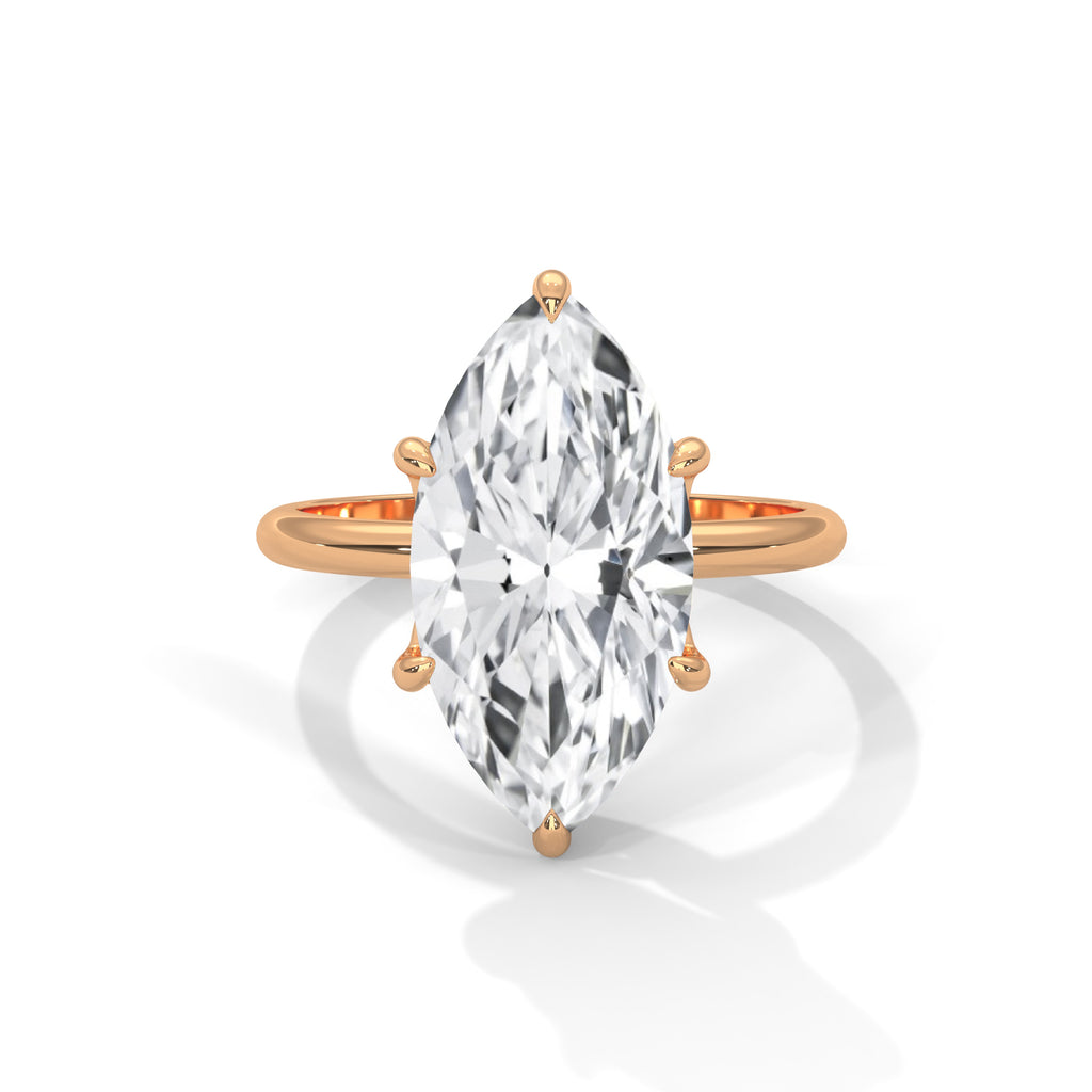 Marquise Cut Solitaire Engagement Ring