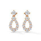 Diamond Teardrop Drop Earrings