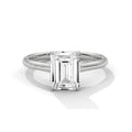 Emerald Cut Solitaire Engagement Ring