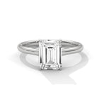 Emerald Cut Solitaire Engagement Ring