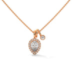 Pear Diamond Halo Pendant
