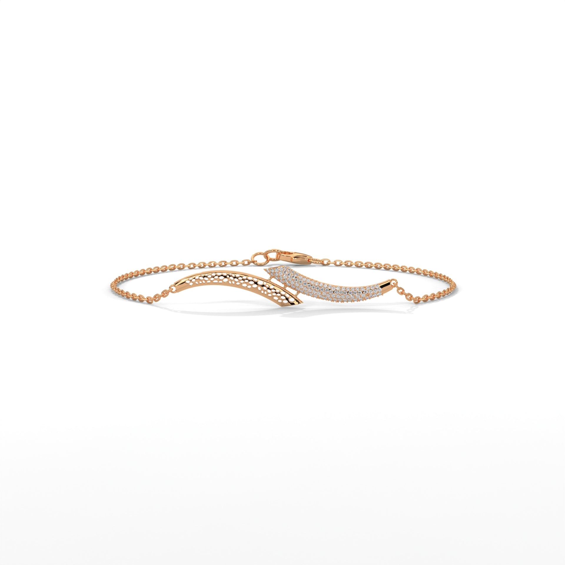 Pavé Wave Diamond Bracelet