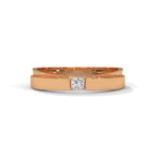 Princess Cut Flush Set Wedding Band