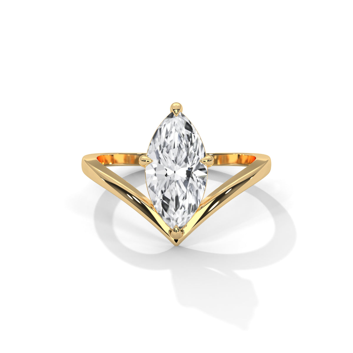 1.50 ct Marquise Cut Solitaire Lab Grown Diamond Engagement Ring – Style MJR2605342 – view 3 of 9 | Jewelix Atelier