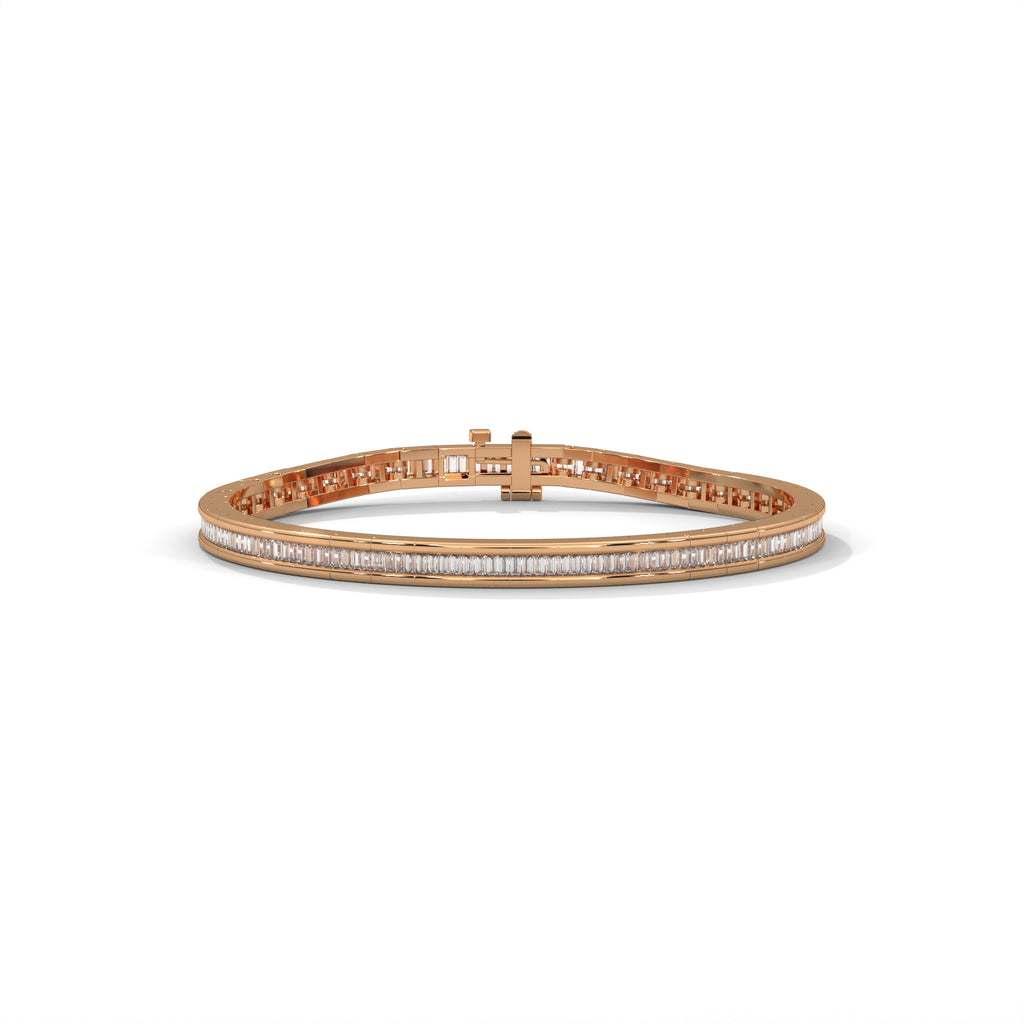Baguette Diamond Tennis Bracelet