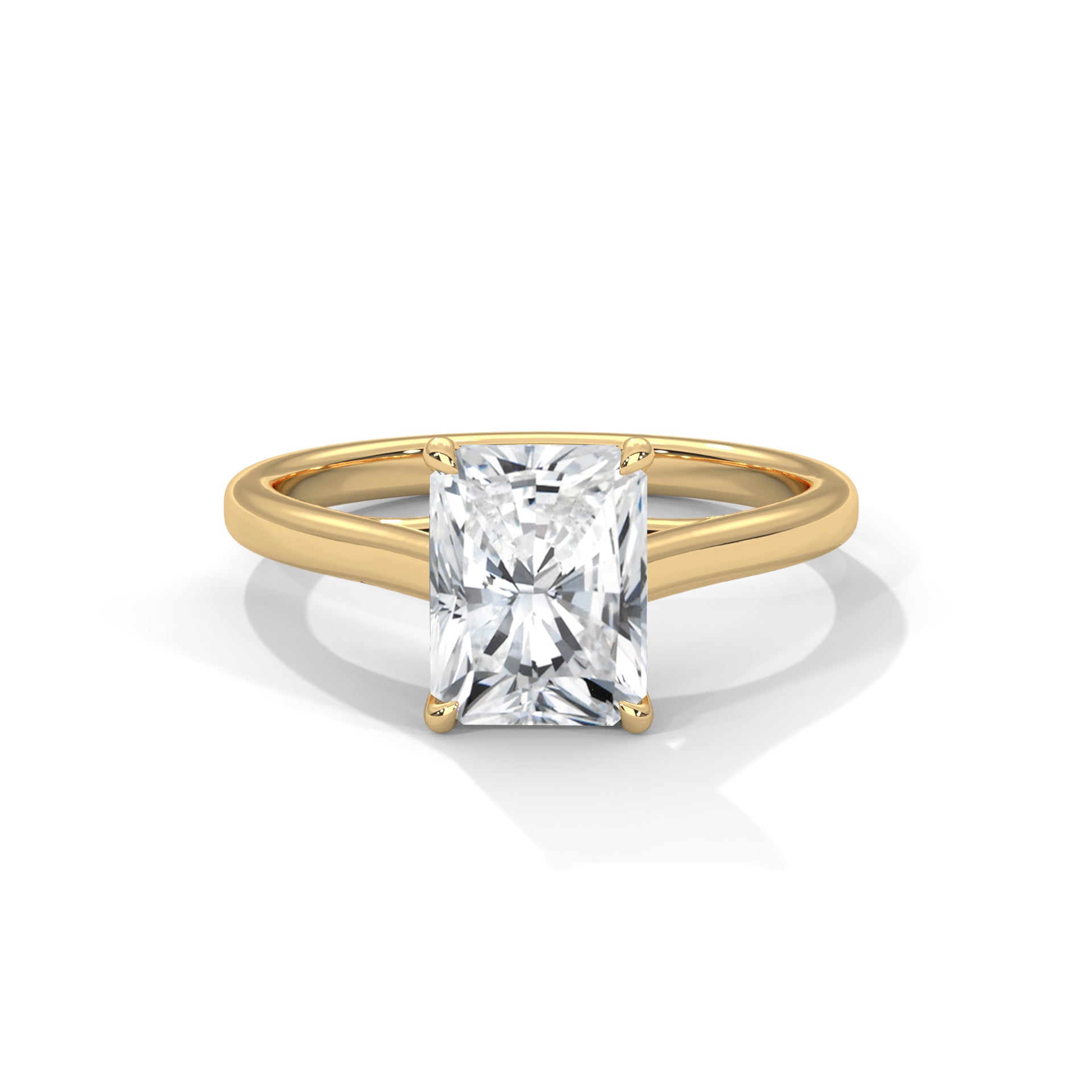 Radiant Cut Solitaire Engagement Ring
