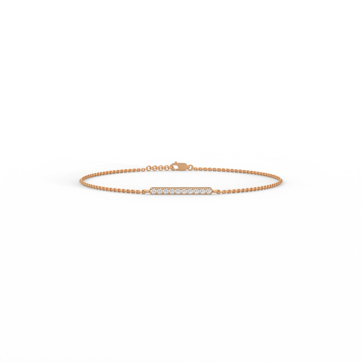 Diamond Bar Station Bracelet — Jewelix Atelier