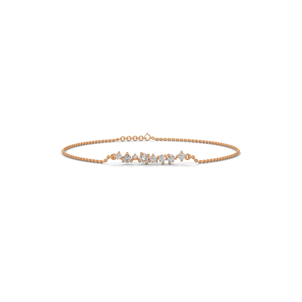 Diamond Bubble Station Bracelet